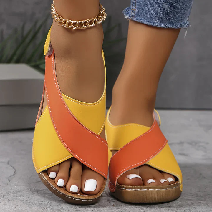 Sandalias Sofia Ortopédicas Ultra- Cómodas de Cuero